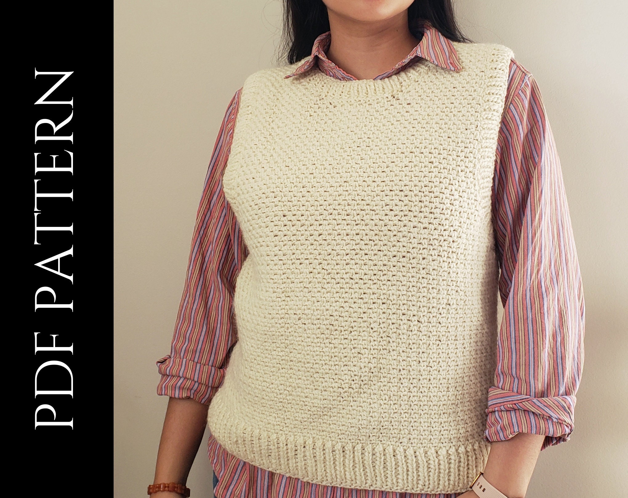 Crochet Vest Pattern - Etsy