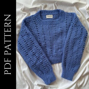 PDF Datei für Häkelanleitung (englisch), Katia Pullover, Häkelpullover und Bilder, Häkelpullover und Häkelanleitung