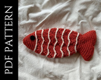 PDF File for Crochet Pattern (English), Pisces Pouch, Pictures and Video Tutorials Included, Crochet Zipper Pouch Pattern