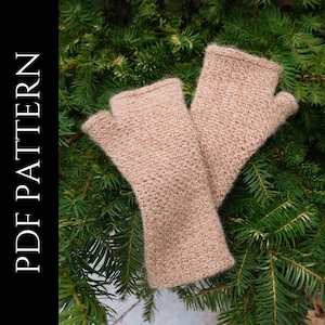 PDF File for Crochet Pattern (English), Sonia Gloves, Pictures and Video Tutorials Included, Crochet Fingerless Gloves Pattern