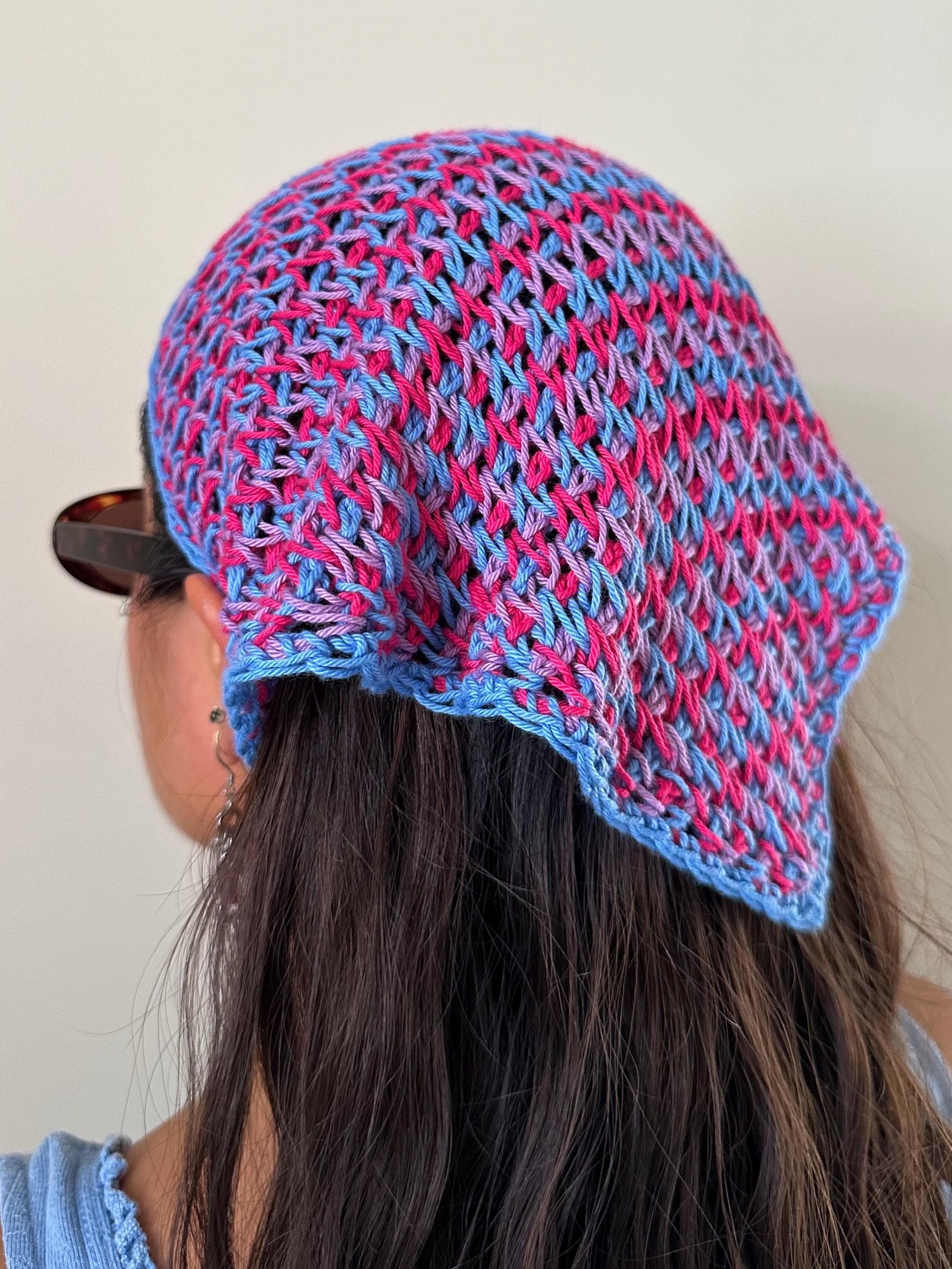 PDF File for Tunisian Crochet Pattern (english), Triptych Bandana