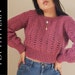 PDF File for Crochet Pattern (English), Katia Sweater, Pictures Included, Crochet Sweater Pattern, Crochet Jumper Pattern 