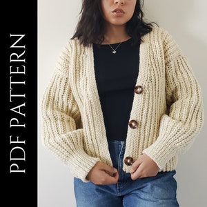 PDF File for Crochet Pattern (English), Carolina Cardigan, Pictures Included, Crochet Cardigan Pattern, Crochet Jumper Pattern