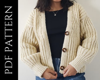 PDF File for Crochet Pattern (English), Carolina Cardigan, Pictures Included, Crochet Cardigan Pattern, Crochet Jumper Pattern