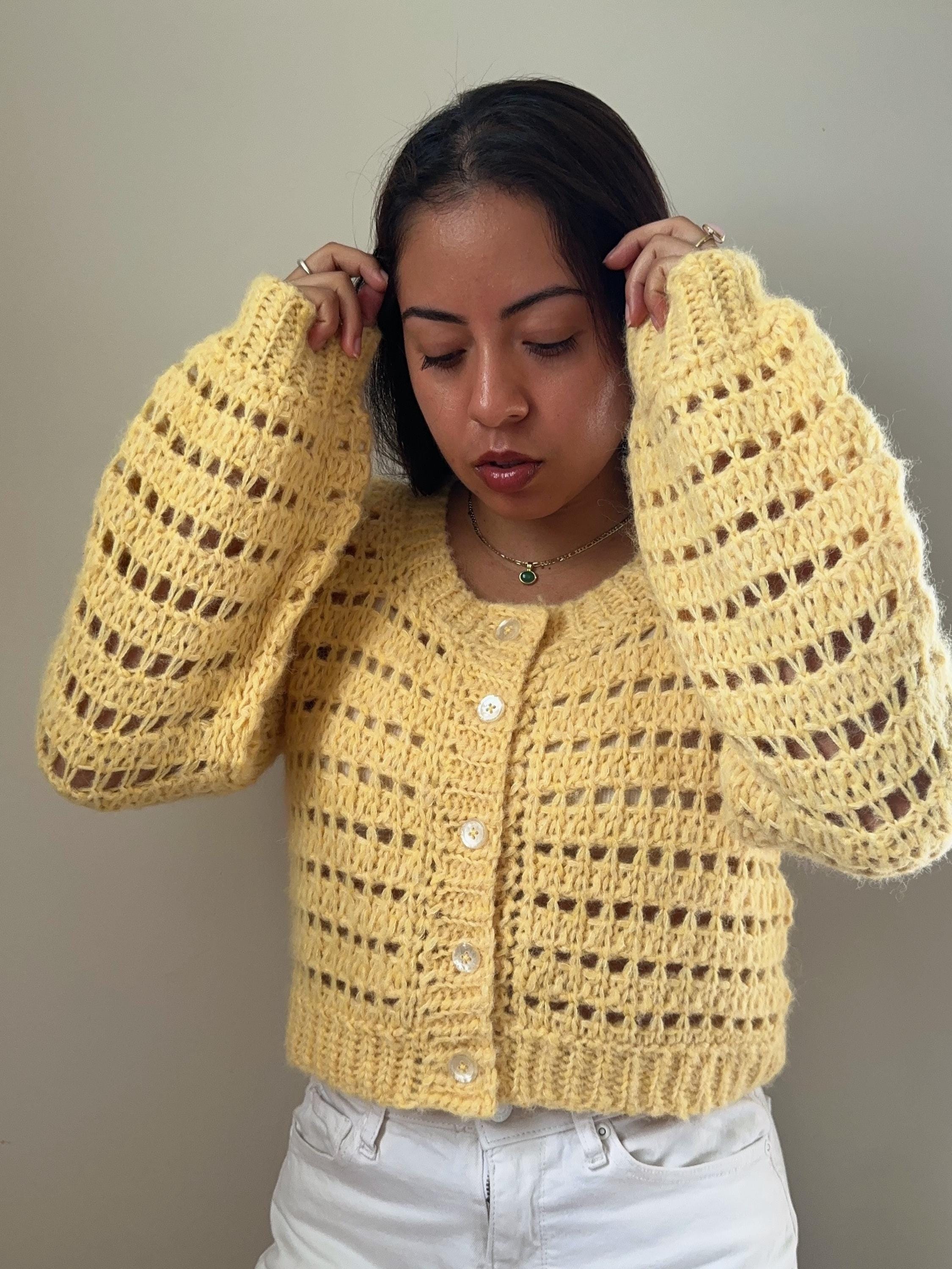PDF File for Tunisian Crochet Pattern (english), Zephyr Cardigan