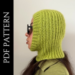 PDF File for Crochet Pattern (English), Emily Balaclava, Pictures Included, Crochet Balaclava Pattern, Crochet Hood Pattern