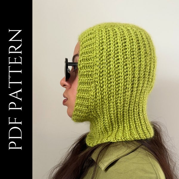 PDF File for Crochet Pattern (English), Emily Balaclava, Pictures Included, Crochet Balaclava Pattern, Crochet Hood Pattern