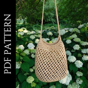 PDF File for Crochet Pattern (English), Soleil Market Bag, Pictures and Video Tutorials Included, Crochet Bag Pattern, Crochet Purse Pattern