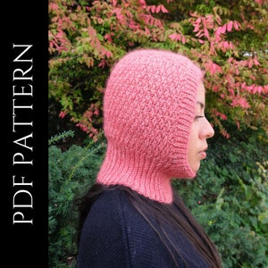 PDF File for Crochet Pattern (English), Hali Balaclava, Pictures and Video Tutorials Included, Crochet Balaclava Pattern