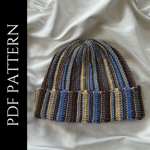 PDF File for Crochet Pattern (english), Junction Beanie, Pictures