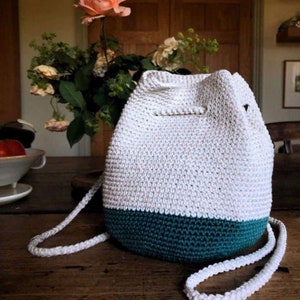 PDF File for Crochet Pattern English, Kiersten Mini Backpack, Pictures Included, Crochet Bag Pattern, Crochet Backpack Pattern image 4