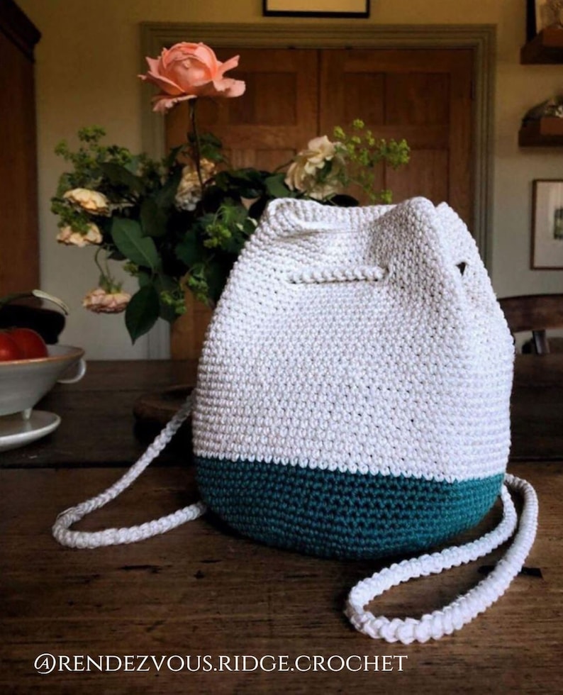 PDF File for Crochet Pattern English, Kiersten Mini Backpack, Pictures Included, Crochet Bag Pattern, Crochet Backpack Pattern image 4