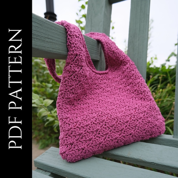 PDF File for Crochet Pattern (English), Celeste Bag, Pictures and Video Tutorials Included, Crochet Bag Pattern, Crochet Purse