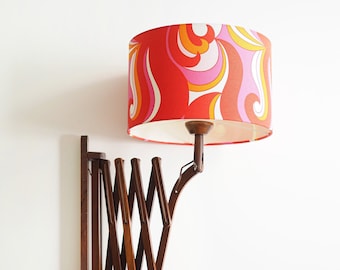Lampe murale ciseaux * lampe harmonica * teck * design hollandais * milieu du siècle * très bon état vintage