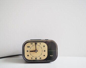 Alarm clock * WIGO * West Germany * pastic * 70s * very good vintage condition