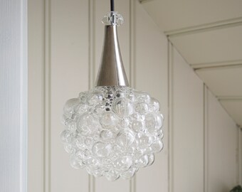 Lamp * Helena Tynell * bubble glass * Glashütte * mid century * perfect vintage condition