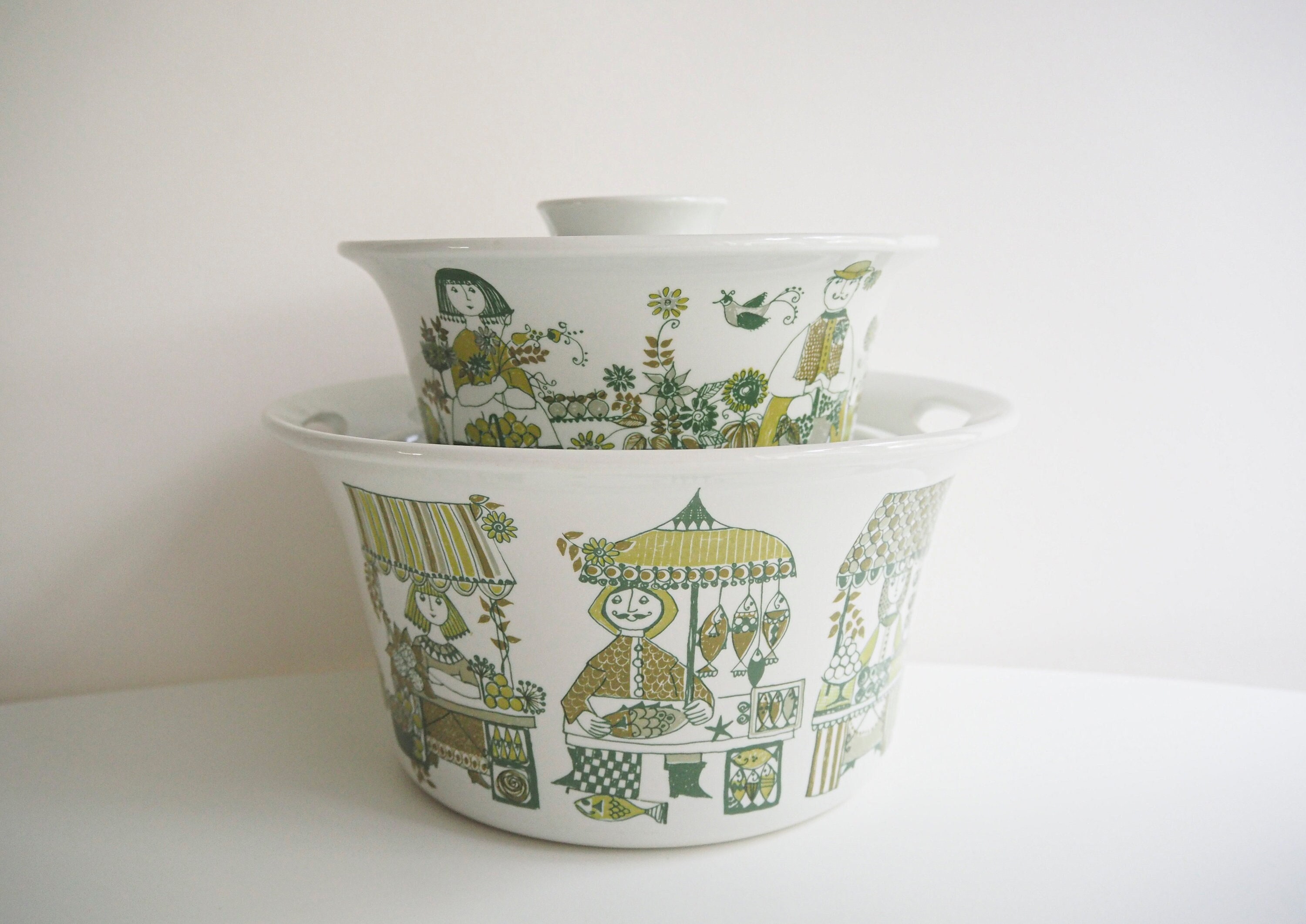 Set of 2 * Figgjo Flint * Casseroles * Market * Scandinavian