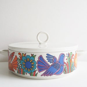 Villeroy and Boch * Acapulco * casserole with lid * Christine Reuter * 1970 * very good vintage condition