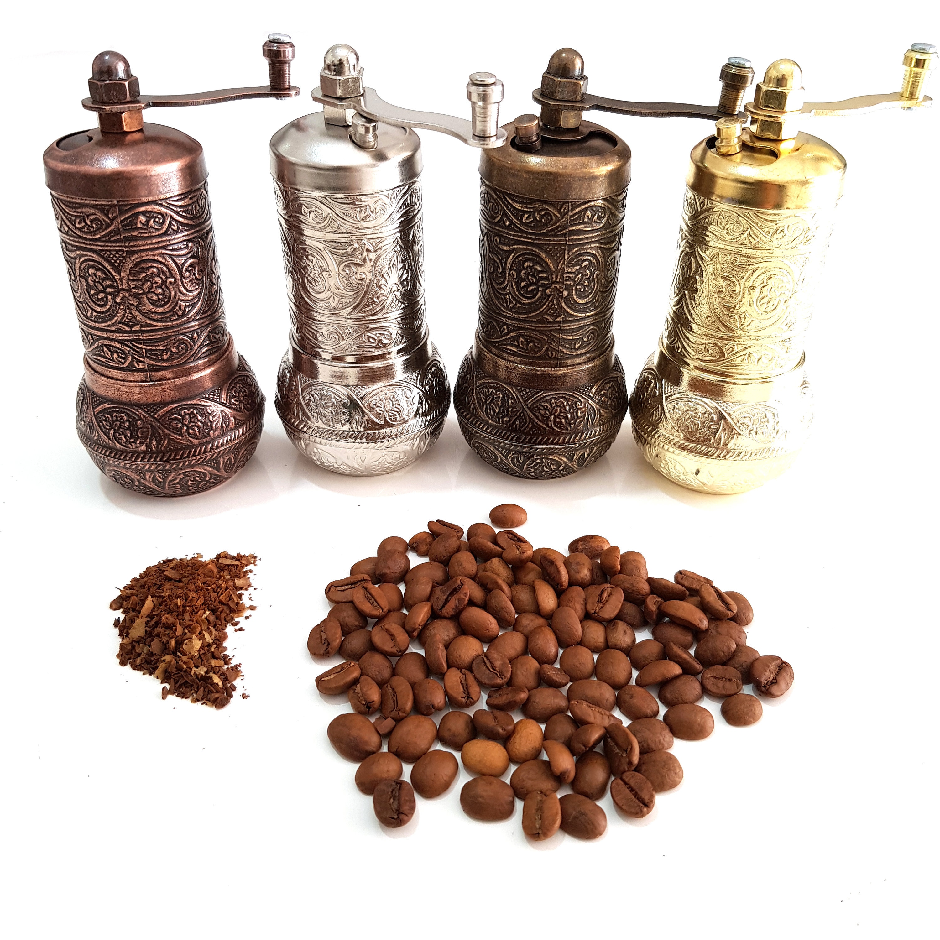 Manual Herb Grinder, Spice Grinders Hand Pressed, Hand Coffee Bean Mill,  Manual Coffee Bean Grinder for Pollen, Pepper, Kosher Salt