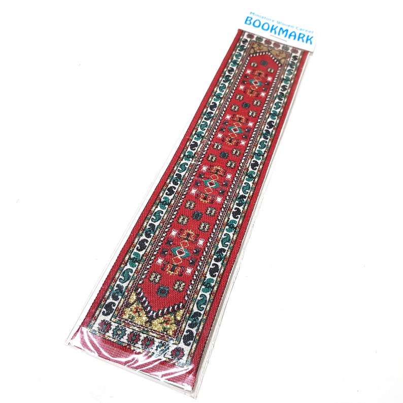 10 Pcs Wholesale Authentic Turkish Carpet Design Miniature Woven Bookmark by Bahar Oya image 4