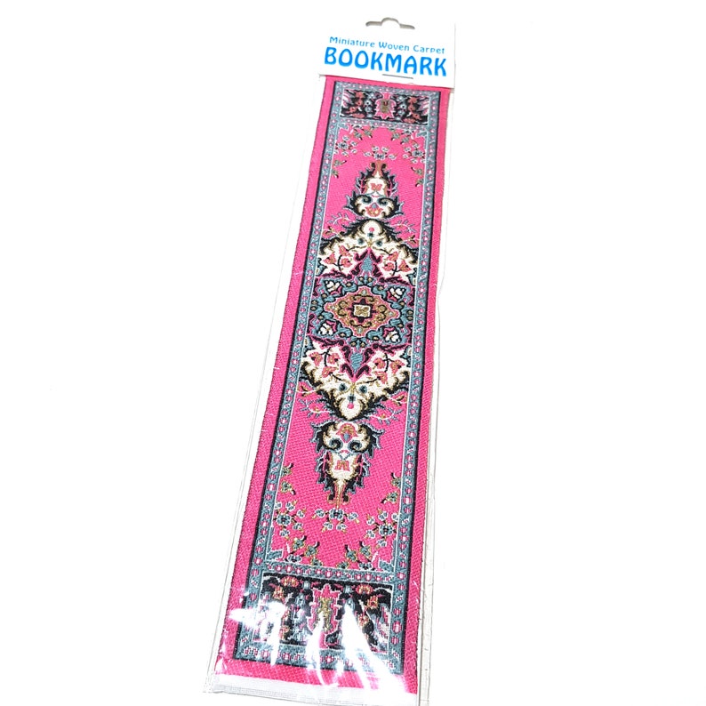10 Pcs Wholesale Authentic Turkish Carpet Design Miniature Woven Bookmark by Bahar Oya image 10