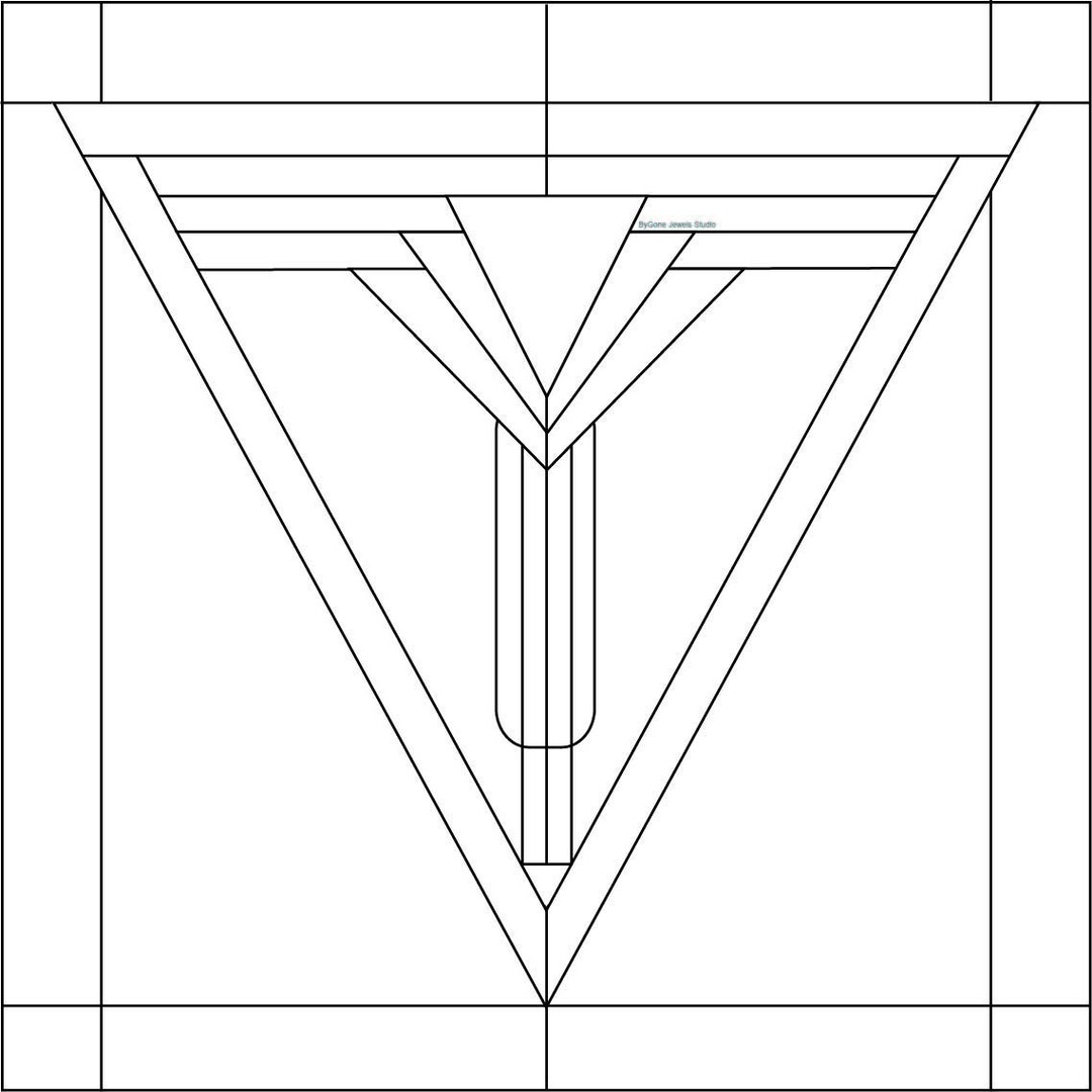 Art Deco Leadlight Pattern - Etsy