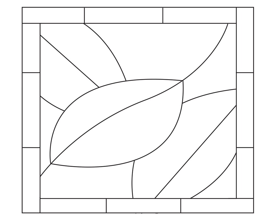 Gum Leaves Leadlight Pattern - Easy - Etsy.de