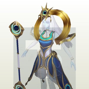 Cosmic Lux cosplay template for foam/paper