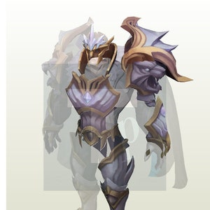 God-King Garen full cosplay template for foam/paper