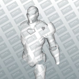 Iron Man Extremis cosplay template for foam/paper