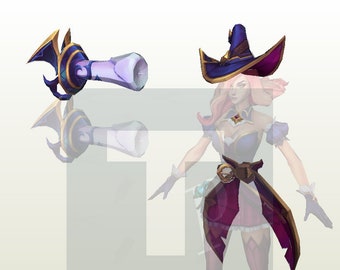 Urzekający szablon cosplayu Miss Fortune do pianki/papieru