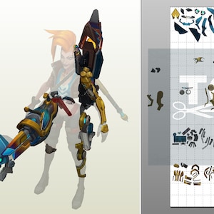 Odyssey Jinx cosplay template for foam/paper