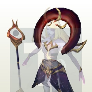 Dark Cosmic Lux cosplay template for foam/paper
