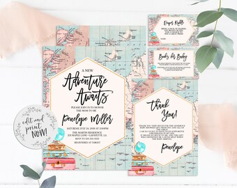 adventure awaits baby shower decorations