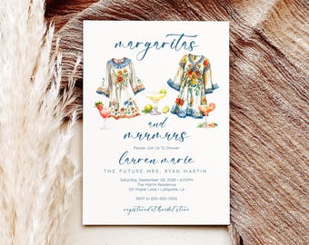Muumuus and Margaritas Bridal Shower Invitation | Editable Ladies Night Template