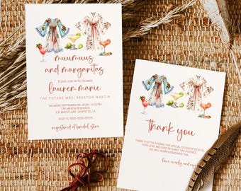 Muumuus and Margaritas Bridal Shower Invitation | Ladies Night Invite (Digital)