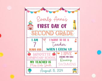 School Sign • Editable First Day of School Template • Last Day of School Sign