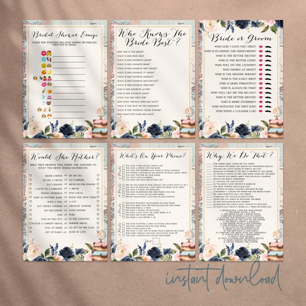 Adventure Awaits Bridal Shower Game Bundle, Wanderlust Bridal Shower Games, Travel Game Bundle, Edit and Print Today • MB29