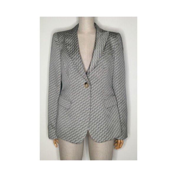 Veste blazer Armani aux volutes nuageuses vintage Y2K