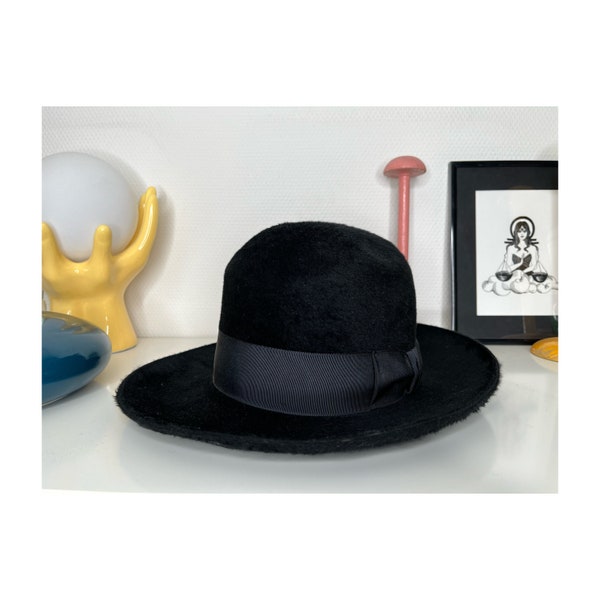 Chapeau Fedora vintage à large bord Herbert Johnson