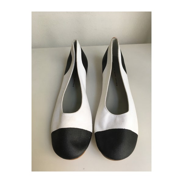 Ballerines bicolores noire et blanche, Marc By Marc Jacobs