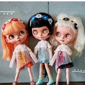 3 color options - good day set for blythe and dolls