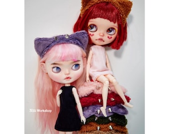 Cat ear headband for blythe doll