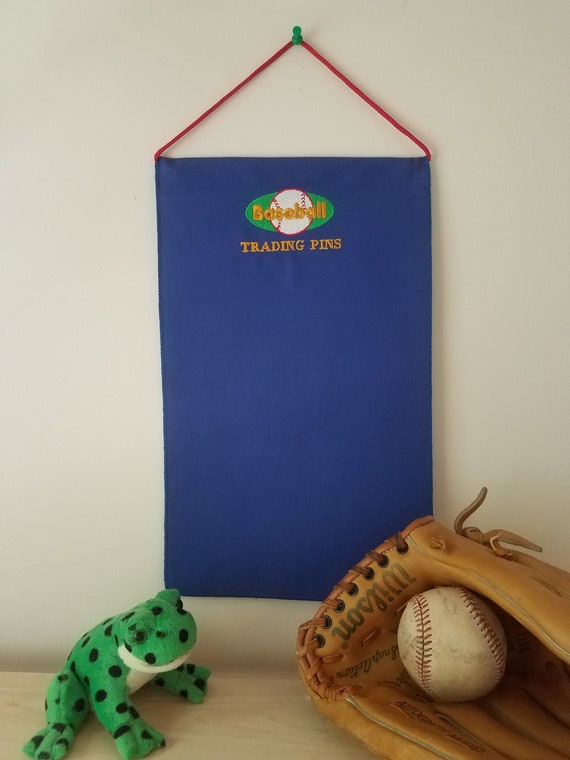 Royal Blue Baseball Trading Pin Display Banner Etsy