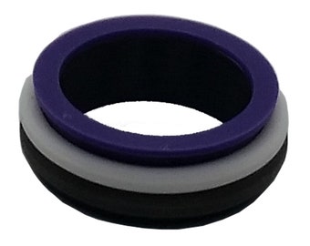 Asexual Pride  Fidget Spinner Ring Anti Anxiety Stress Relief 3D Printed Free USA Shipping