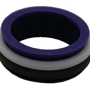 Asexual Pride Fidget Spinner Ring Anti-Anxiety Stress Relief 3D Printed