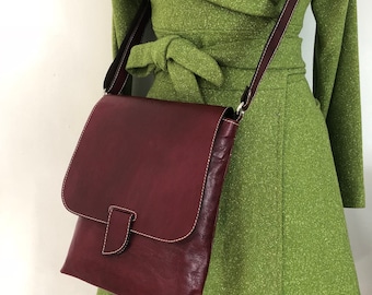 Shoulder bag crossbody bag everyday bag in oxtail colour