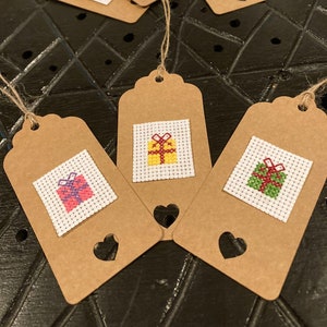 Cross Stitch Gift Tags- Pack of 10