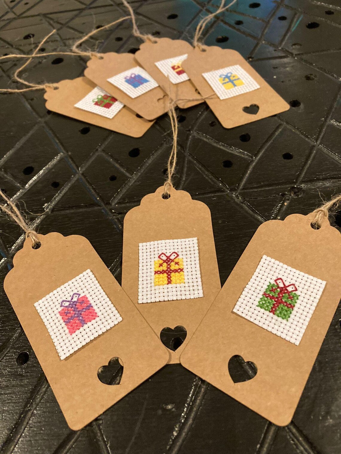 Cross Stitch Gift Tags Pack of 10 Etsy UK