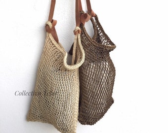 net market bag, maguey fiber bag, mexico woven bag, reusable grocery bag, boho woven bag